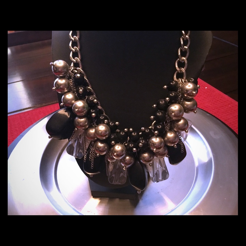 Over the top crown jewel necklace